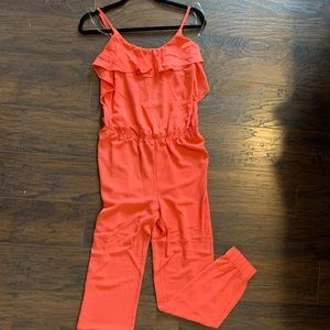 NWT Coral Romper with adjustable straps